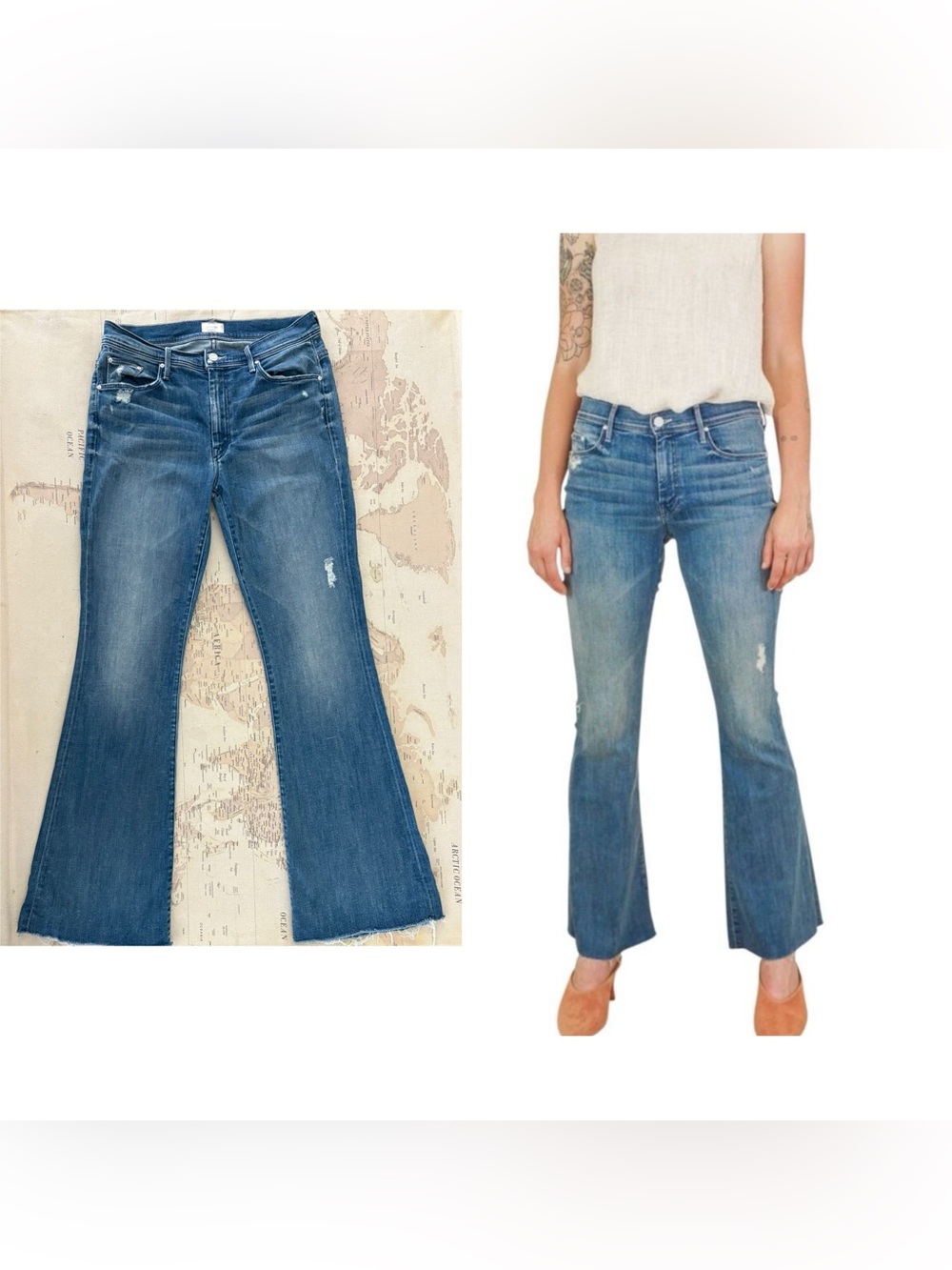 MOTHER The Weekender in Graffiti Girl Wash Size 30 GUC